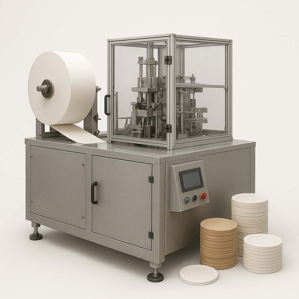 Paper Lid forming machine prudacts