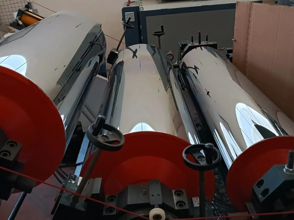 Three layers cast sheet extrusion line