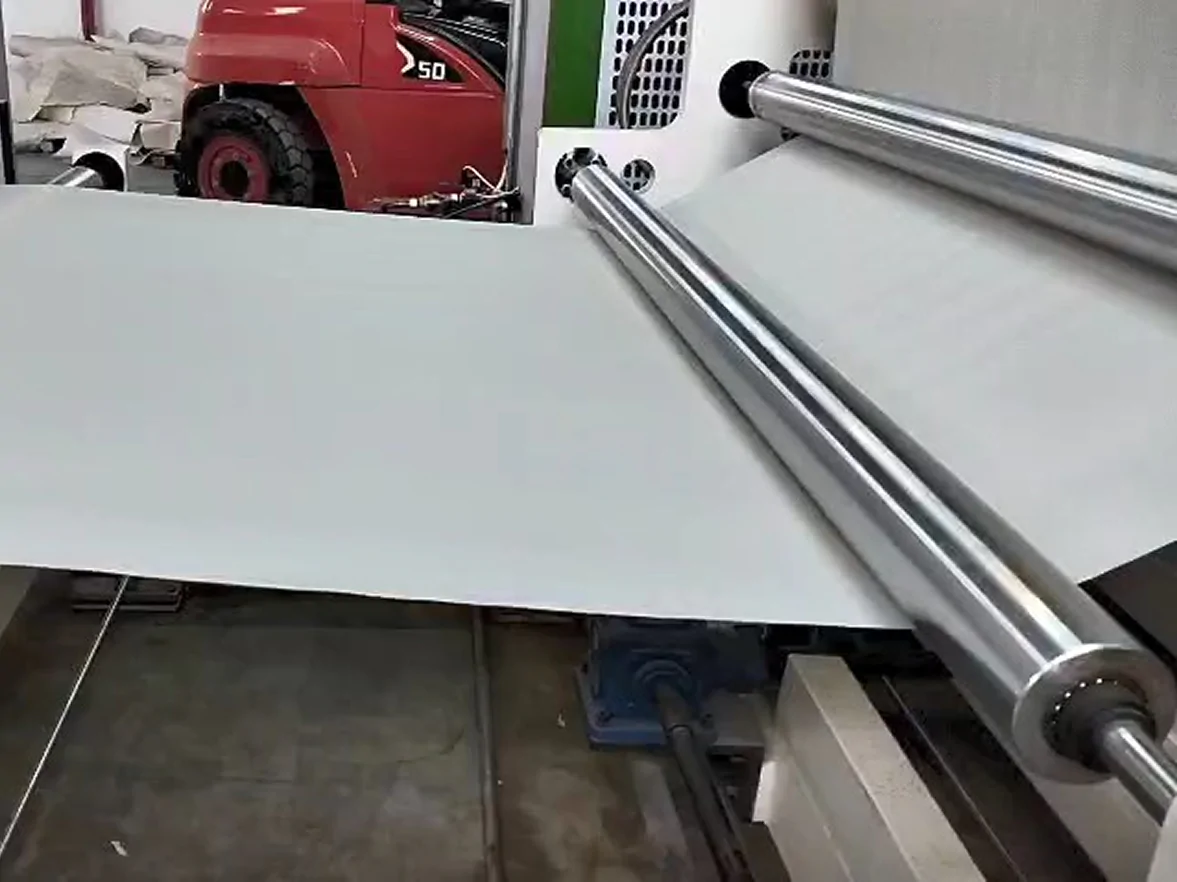 Synthetic paper production line