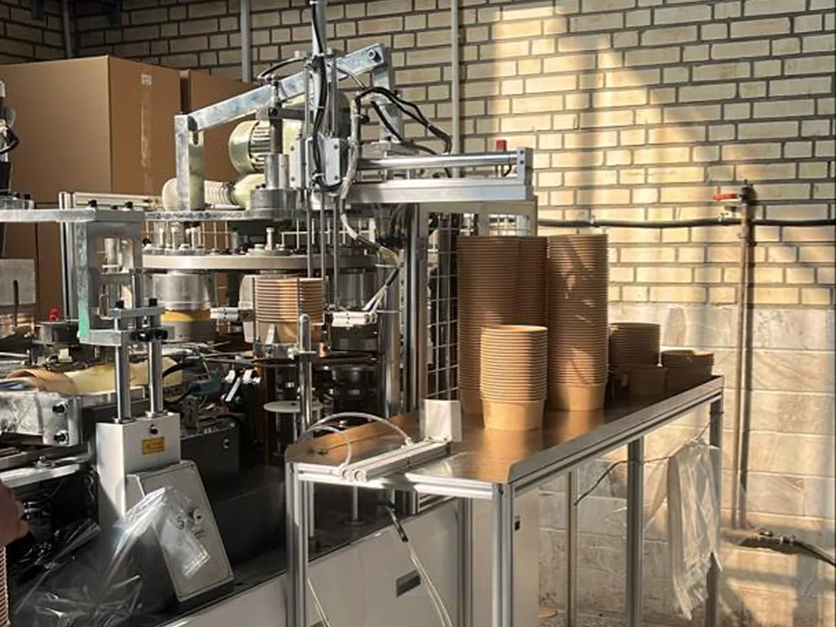 Disposable paper bowl and cup production line